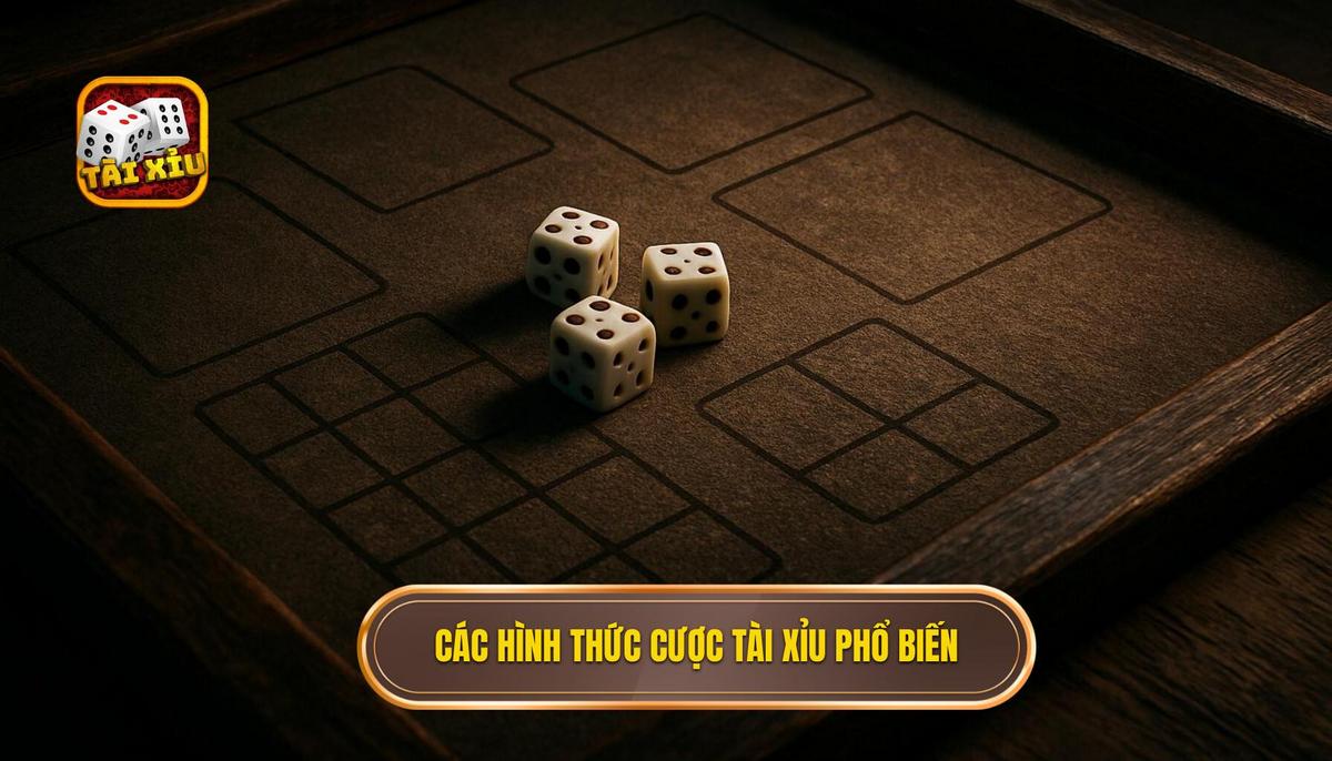 Các loại hình đặt cược phổ biến trong tài xỉu 3 xúc xắc