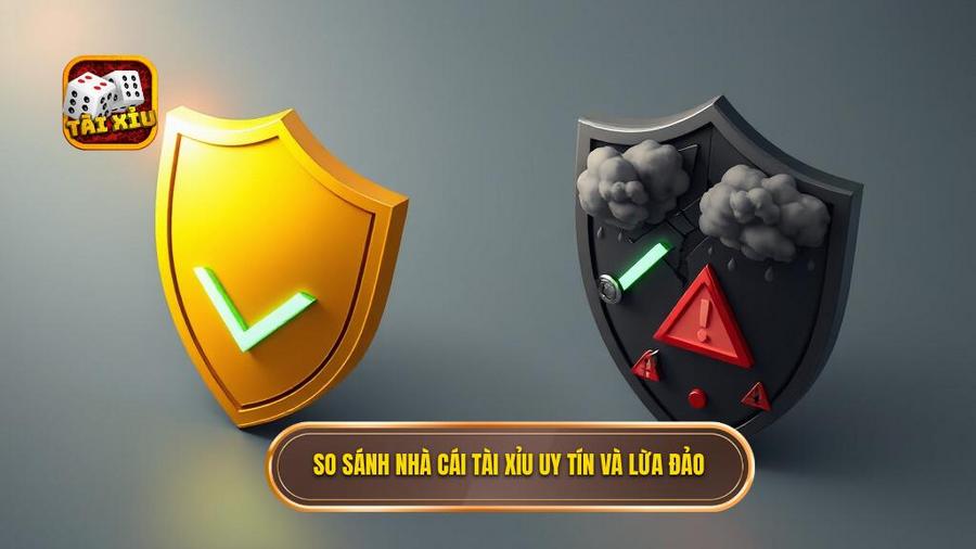 Bảng so sánh các tiêu chí của nhà cái tài xỉu uy tín và nhà cái lừa đảo